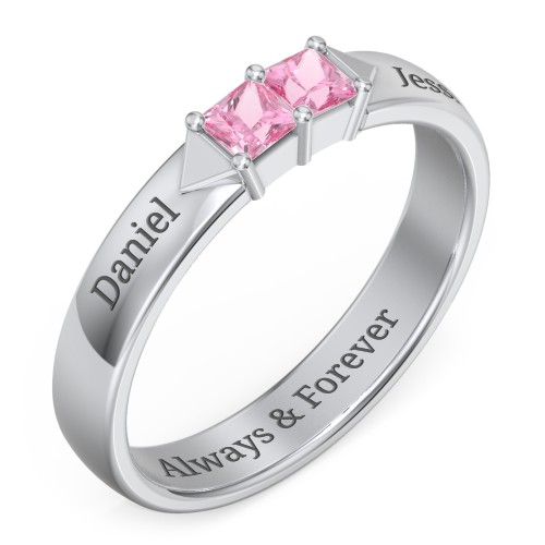 Timeless Romance Ring – Sterling Silver with Pink Tourmaline