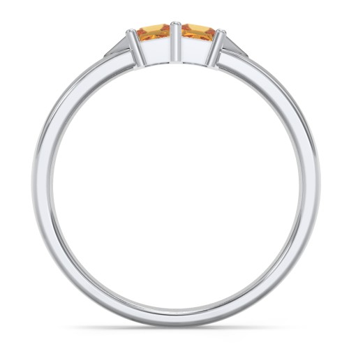 Timeless Romance Ring – Sterling Silver with Citrine
