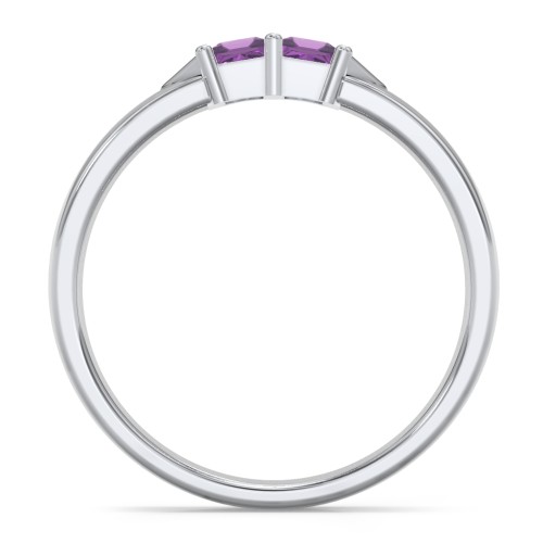 Timeless Romance Ring – Sterling Silver with Amethyst