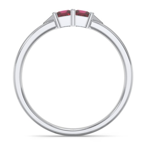 Timeless Romance Ring – Sterling Silver with Ruby