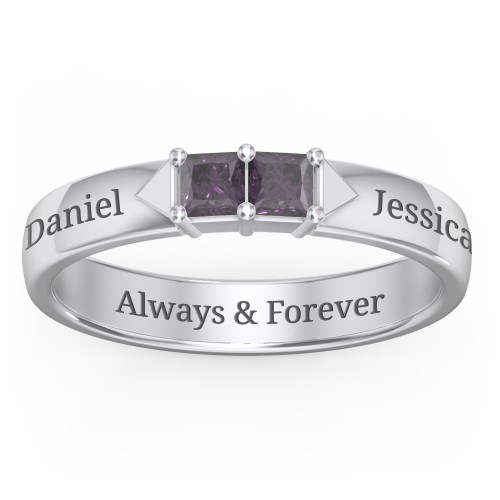Timeless Romance Ring – Sterling Silver with Alexandrite