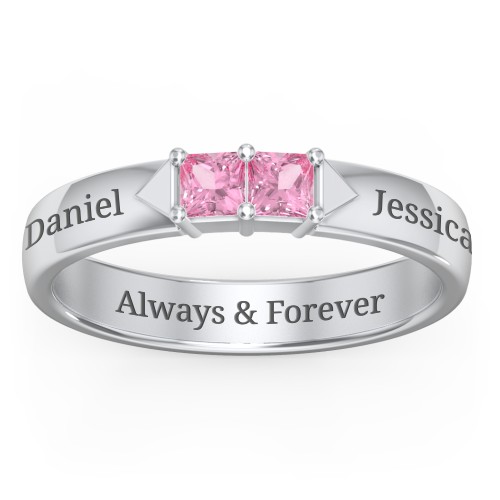 Timeless Romance Ring – Sterling Silver with Pink Tourmaline