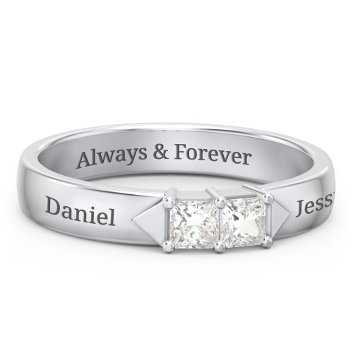Timeless Romance Ring – Sterling Silver with Cubic Zirconia
