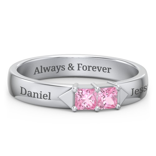 Timeless Romance Ring – Sterling Silver with Pink Tourmaline