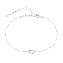 Heart Anklet with Cold Enamel