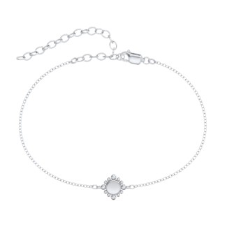 Round Anklet with Bead Detail