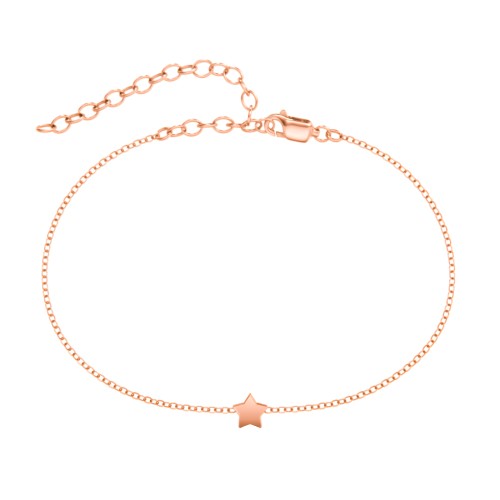 Star Shaped Anklet – 10K Rose Gold