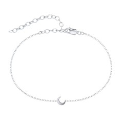 Moon Anklet – Sterling Silver