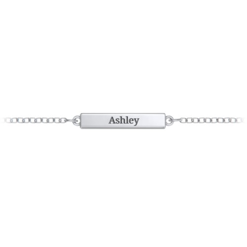 Bar Anklet – Sterling Silver