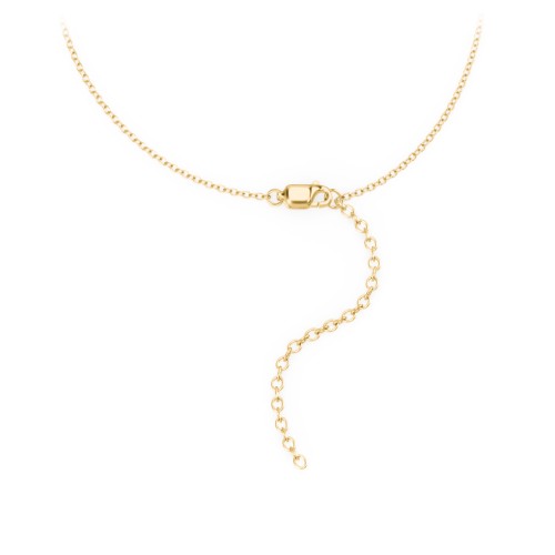 Petite Bar Anklet with Bezel Set Stone – 10K Yellow Gold with Blue Sapphire