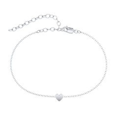 Petite Heart Anklet – 18K Gold Plated Silver