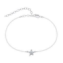 Starfish Anklet in 925 Sterling Silver