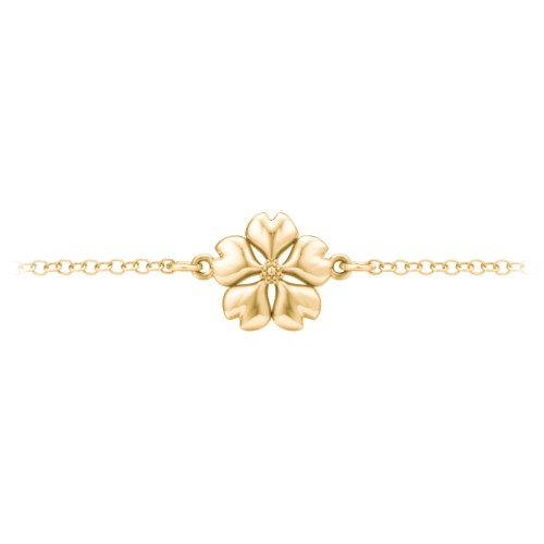 Blossom Anklet – 18K Gold Plated Silver