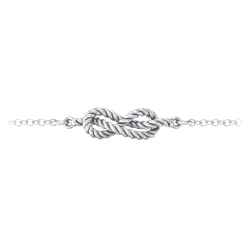 Infinity Knot Anklet – Sterling Silver