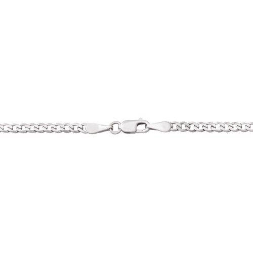 Open Curb Chain 9" Anklet – Sterling Silver