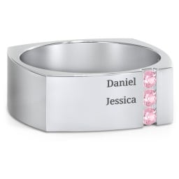 Men's Cache Square-shaped Gemstone Ring