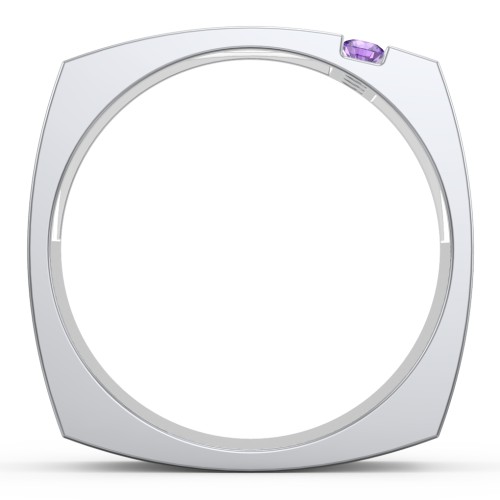 Men's Cache Square-shaped Gemstone Ring