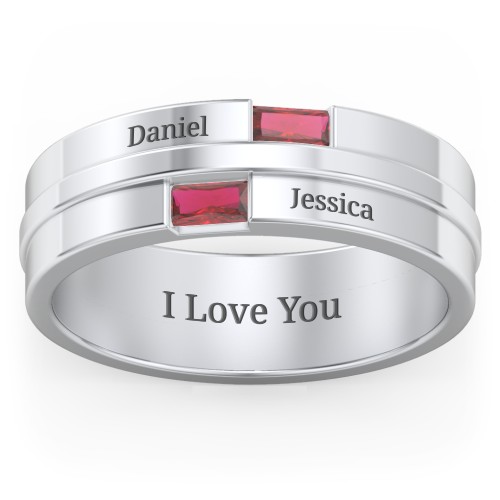 Men's Double Baguette Ring