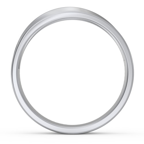 Men's Ridge Diagonal Peak Ring – Sterling Silver
