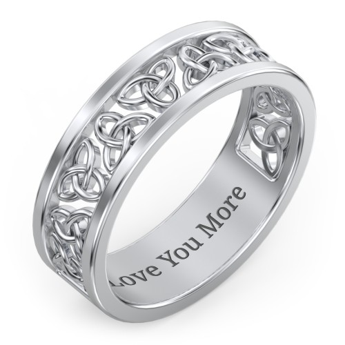 Men's Celtic Wreath Ring – Sterling Silver