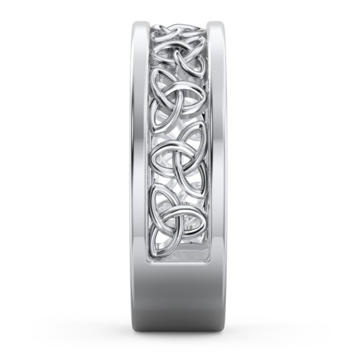 Men's Celtic Wreath Ring – Sterling Silver