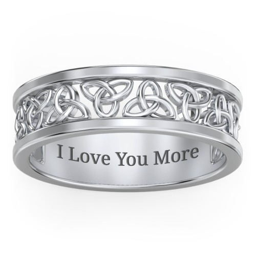 Men's Celtic Wreath Ring – Sterling Silver