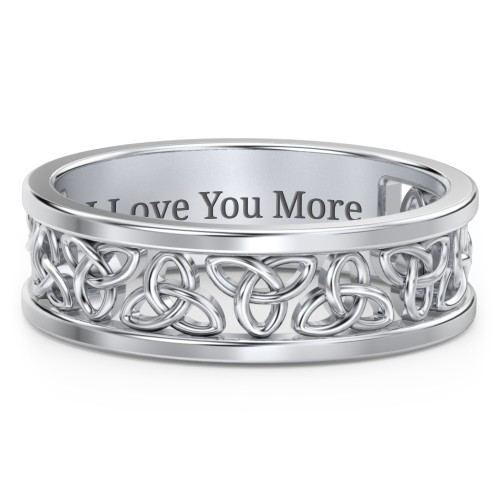 Men's Celtic Wreath Ring – Sterling Silver