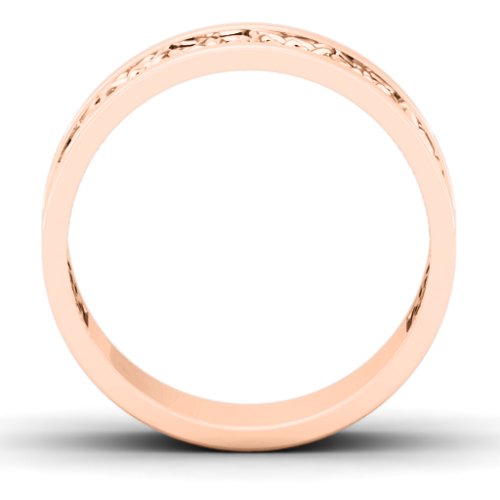 Men's Half Eternity Celtic Ring – 10K Rose Gold