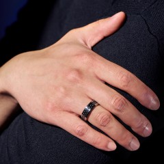 Men's Tungsten Ring with Carbon Fiber Inlay