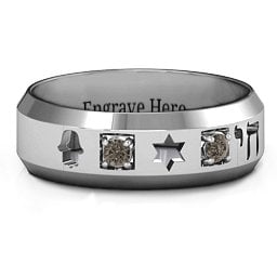 Men's Judaica Ring