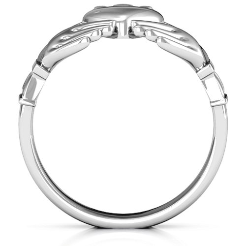 Men's Classic Celtic Claddagh Ring – Sterling Silver