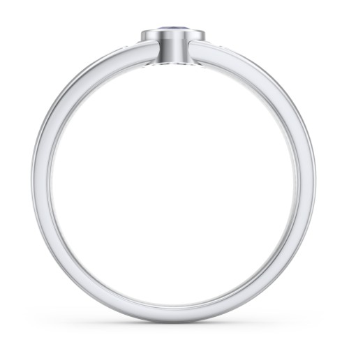 Men's Trinity Knot Ring With Oval Stone