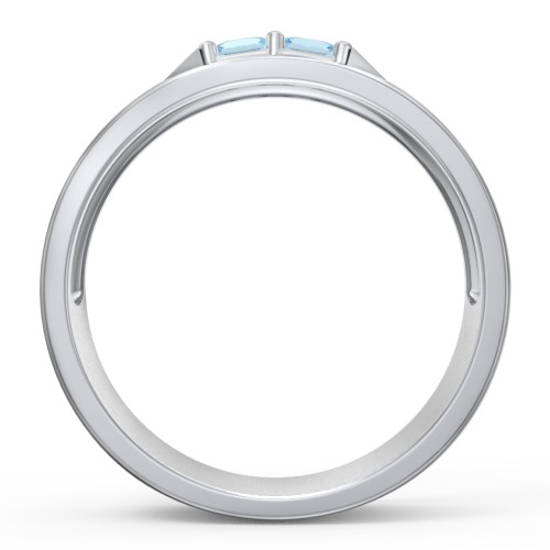 Men's Timeless Two Stone Ring
