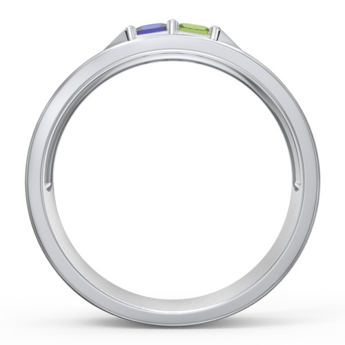 Men's Timeless Two Stone Ring