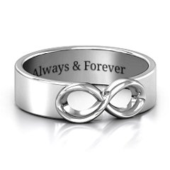 Men's Expression of Infinity Band – Sterling Silver