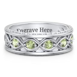 Men’s 5-Stone Infinity Ring