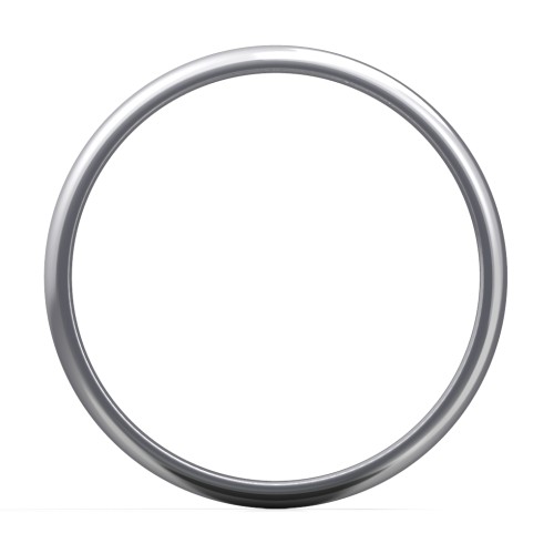 Men's Classic Half Round Wedding Band - 4mm Width – Sterling Silver