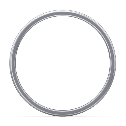 Men's Round Edge Wedding Band - 4mm Width – Sterling Silver