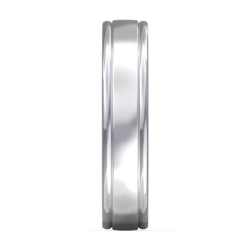 Men's Round Edge Wedding Band - 5mm Width