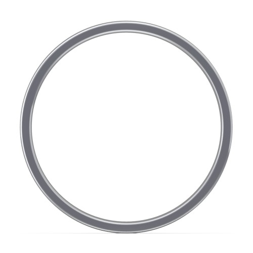Men's Wedding Band with Rounded Polished Center Groove- 7mm Width – Sterling Silver