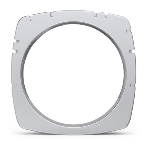 Men’s Square Geometric Ring – Sterling Silver