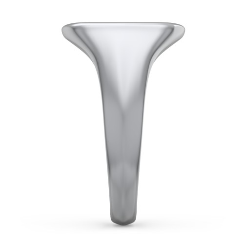 Men’s Cushion Shaped Signet Ring – Sterling Silver