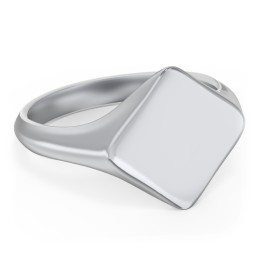 Men’s Diamond Shaped Signet Ring