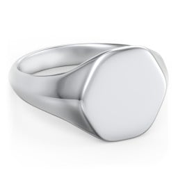 Men’s Hexagon Signet Ring