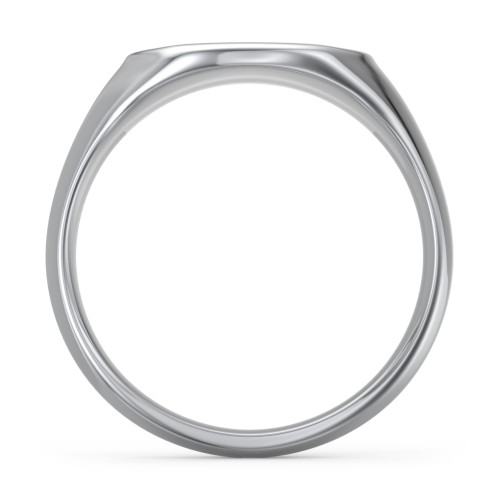 Men’s Hexagon Signet Ring – Sterling Silver