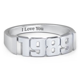 Men's Personalized Year Ring