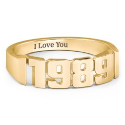 Men's Personalized Year Ring