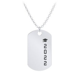 2022 Graduation Dog Tag Necklace