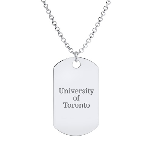 Graduation Dog Tag Necklace