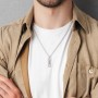 Men's Engravable Long Tag Necklace